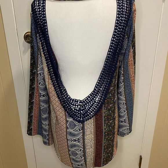 Vintage Havana Tops - Vintage Havana Open Back Blouse